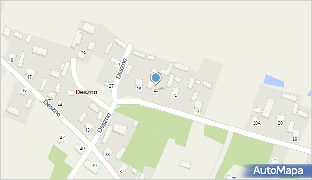 Deszno, Deszno, 25, mapa Deszno