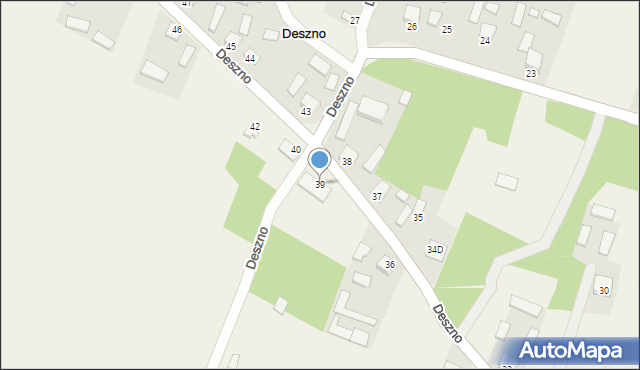 Deszno, Deszno, 39, mapa Deszno