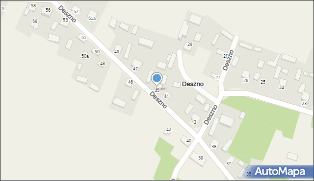 Deszno, Deszno, 45, mapa Deszno