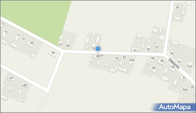 Deszno, Deszno, 64, mapa Deszno