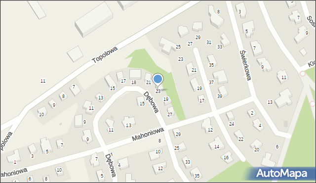 Dolaszewo, Dębowa, 23, mapa Dolaszewo