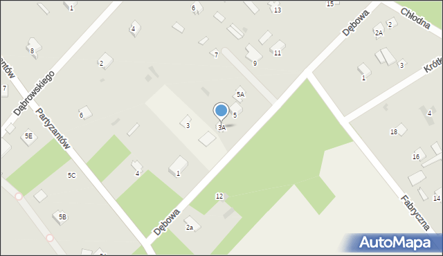 Garbatka-Letnisko, Dębowa, 3A, mapa Garbatka-Letnisko