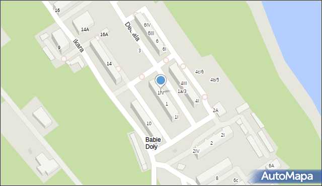 Gdynia, Dedala, 1IV, mapa Gdyni