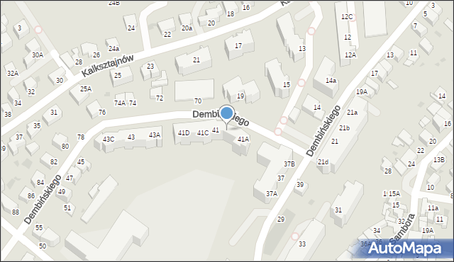 Gdynia, Dembińskiego Bronisława, 41B, mapa Gdyni