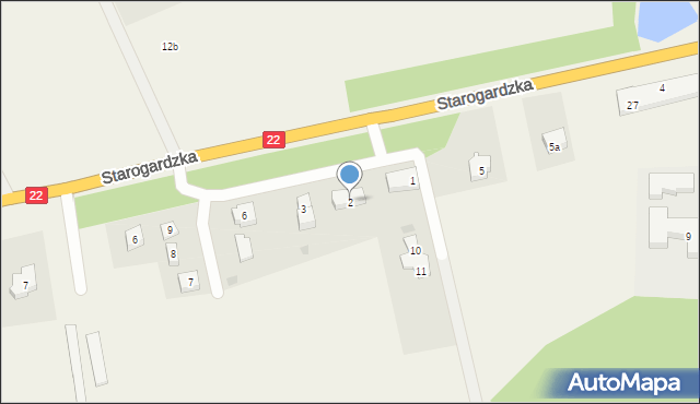 Gniszewo, Dębowa, 2, mapa Gniszewo