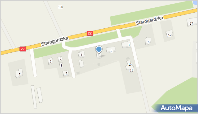 Gniszewo, Dębowa, 5, mapa Gniszewo