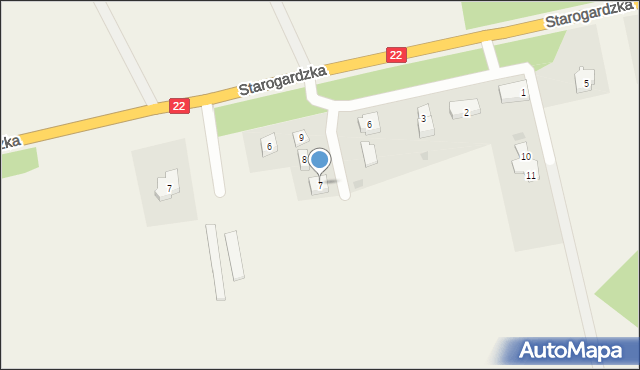 Gniszewo, Dębowa, 7, mapa Gniszewo