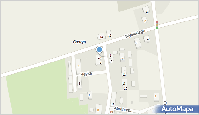 Goszyn, Derdowskiego Hieronima, 2A, mapa Goszyn