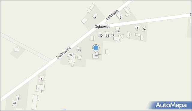 Grabowiec, Dębowiec, 6e, mapa Grabowiec