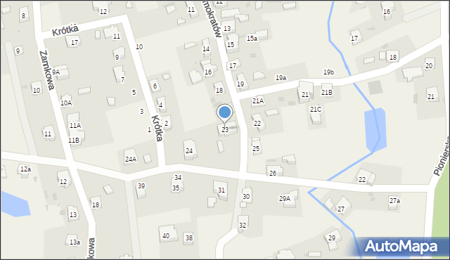 Janowice Wielkie, Demokratów, 23, mapa Janowice Wielkie