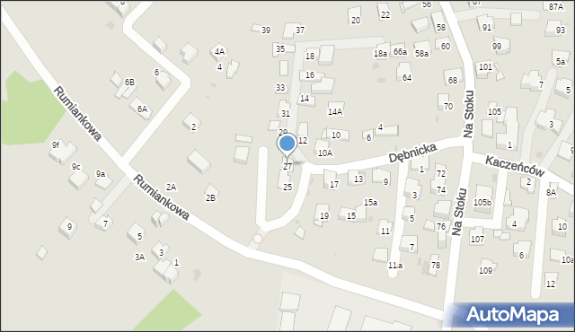 Jaworzno, Dębnicka, 27, mapa Jaworzno