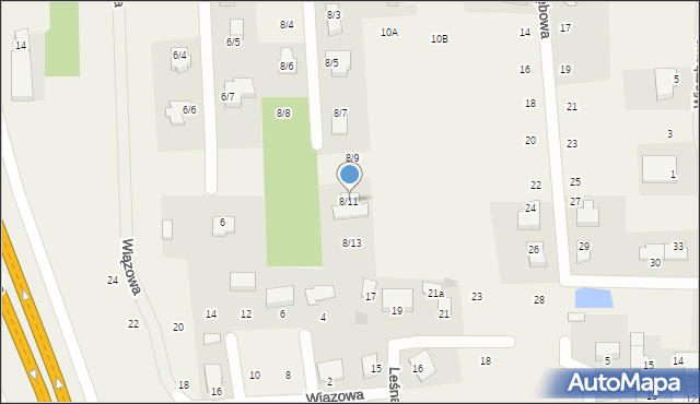 Jurowce, Dębowa, 8/11, mapa Jurowce