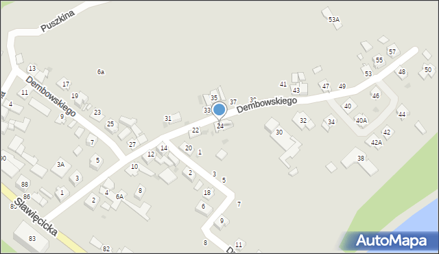 Kędzierzyn-Koźle, Dembowskiego Edwarda, 24, mapa Kędzierzyna-Koźle