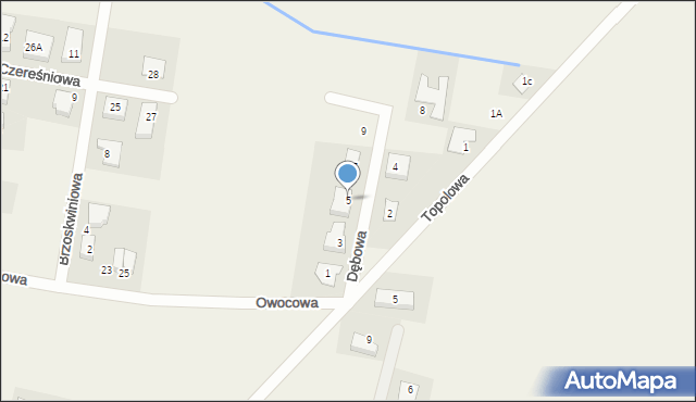 Kleszczewo, Dębowa, 5, mapa Kleszczewo