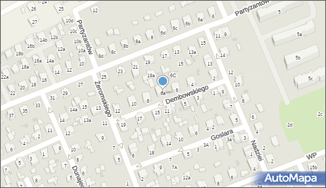 Kolbuszowa, Dembowskiego Edwarda, 6a, mapa Kolbuszowa