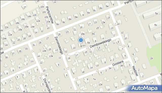 Kolbuszowa, Dembowskiego Edwarda, 8, mapa Kolbuszowa