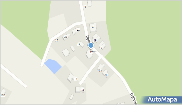 Koleczkowo, Dębowa, 17, mapa Koleczkowo