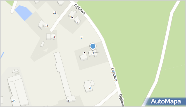 Koleczkowo, Dębowa, 3, mapa Koleczkowo