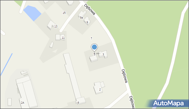 Koleczkowo, Dębowa, 5, mapa Koleczkowo