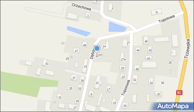 Kolnik, Dębowa, 12, mapa Kolnik