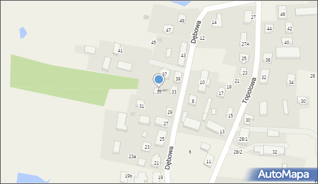 Kolnik, Dębowa, 35, mapa Kolnik