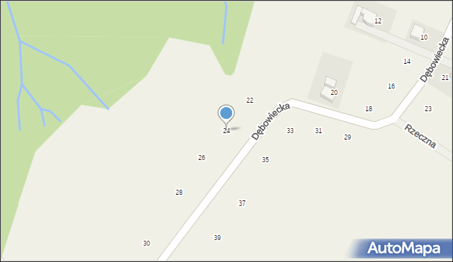 Kostkowice, Dębowiecka, 24, mapa Kostkowice