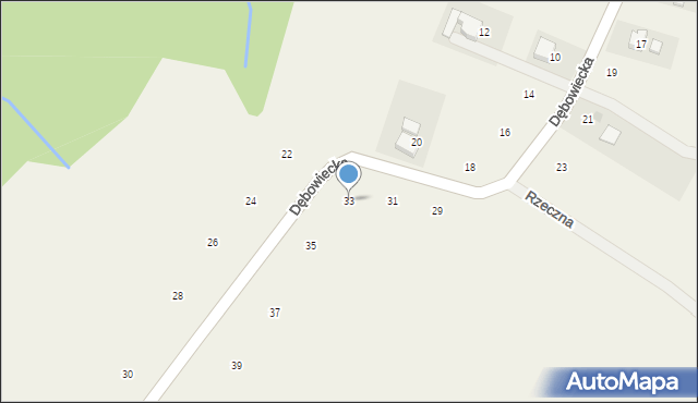 Kostkowice, Dębowiecka, 33, mapa Kostkowice