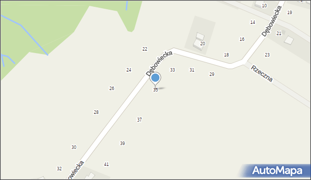 Kostkowice, Dębowiecka, 35, mapa Kostkowice