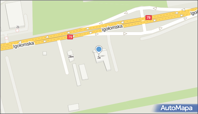 Kraków, Deszczowa, 2a, mapa Krakowa