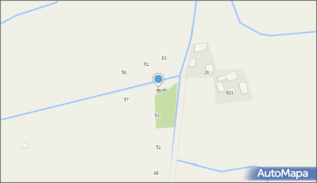 Krzeczów, Dębowa, 55, mapa Krzeczów