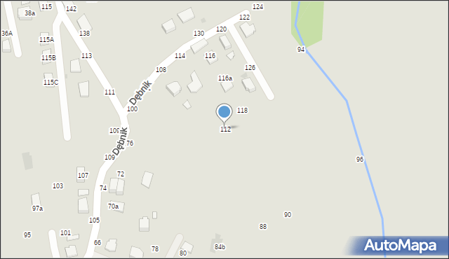 Łańcut, Dębnik, 112, mapa Łańcut