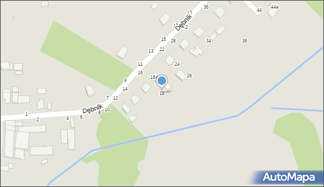 Łańcut, Dębnik, 18, mapa Łańcut