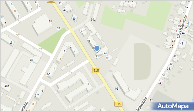 Malbork, de Gaulle'a Charlesa, gen., 93, mapa Malborka