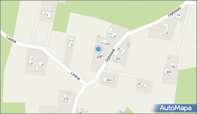 Marklowice Górne, Dębowa, 41B, mapa Marklowice Górne