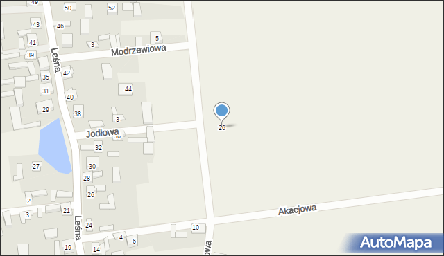 Mokrus, Dębowa, 26, mapa Mokrus