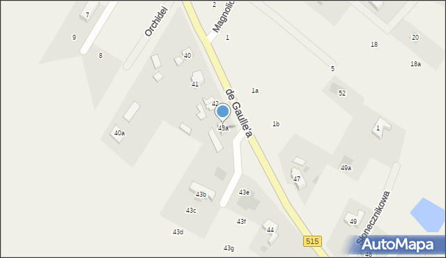 Nowa Wieś Malborska, de Gaulle'a Charlesa, gen., 43a, mapa Nowa Wieś Malborska