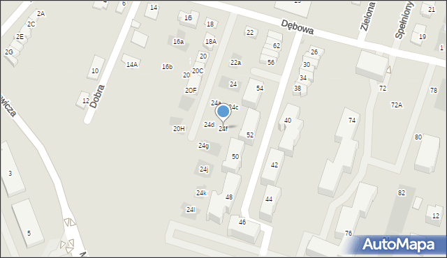 Nowy Dwór Mazowiecki, Dębowa, 24f, mapa Nowy Dwór Mazowiecki