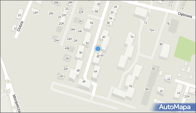 Nowy Dwór Mazowiecki, Dębowa, 42, mapa Nowy Dwór Mazowiecki