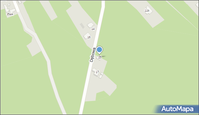 Ostrowiec Świętokrzyski, Dębowa, 15, mapa Ostrowiec Świętokrzyski