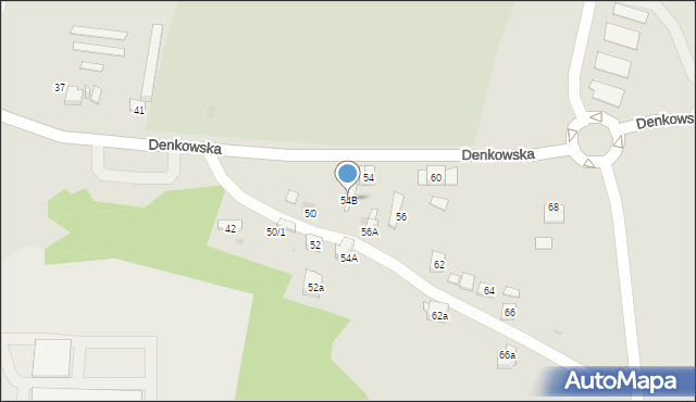 Ostrowiec Świętokrzyski, Denkowska, 54B, mapa Ostrowiec Świętokrzyski