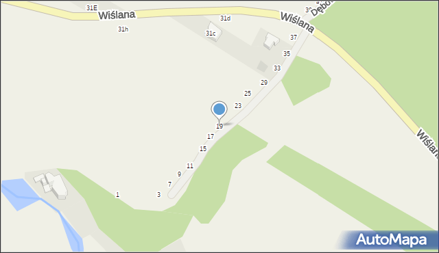 Otwock Wielki, Dębowa, 19, mapa Otwock Wielki