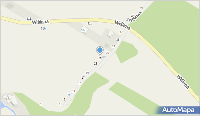 Otwock Wielki, Dębowa, 25, mapa Otwock Wielki