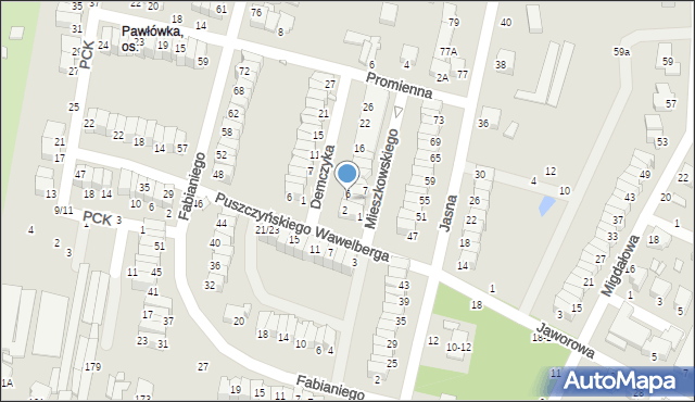 Piotrków Trybunalski, Demczyka Tadeusza Juliusza, 4, mapa Piotrków Trybunalski