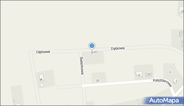 Pogorzeliska, Dębowa, 17, mapa Pogorzeliska