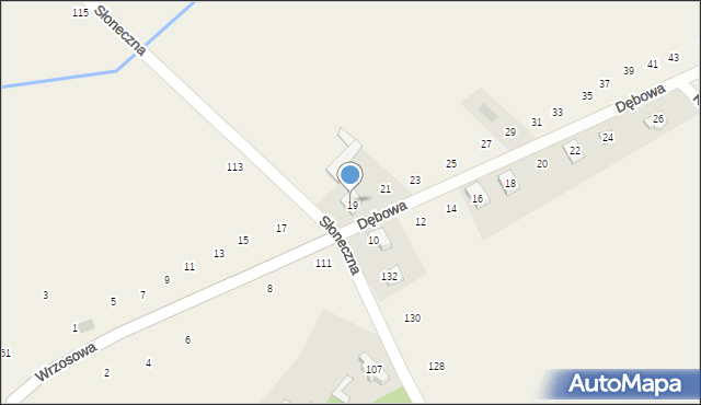 Pustkowie Lgockie, Dębowa, 1, mapa Pustkowie Lgockie