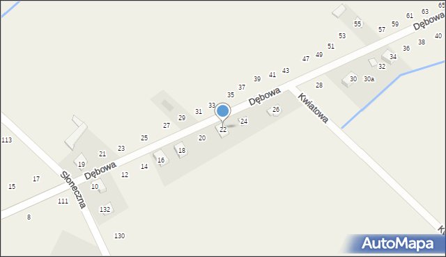 Pustkowie Lgockie, Dębowa, 12, mapa Pustkowie Lgockie