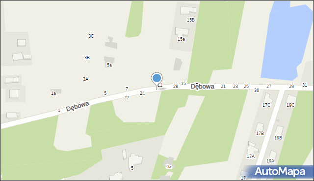 Pysznica, Dębowa, 26, mapa Pysznica