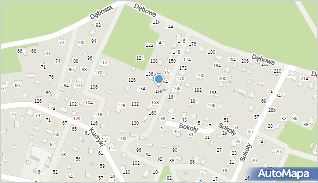 Radawa, Dębowa, 156, mapa Radawa