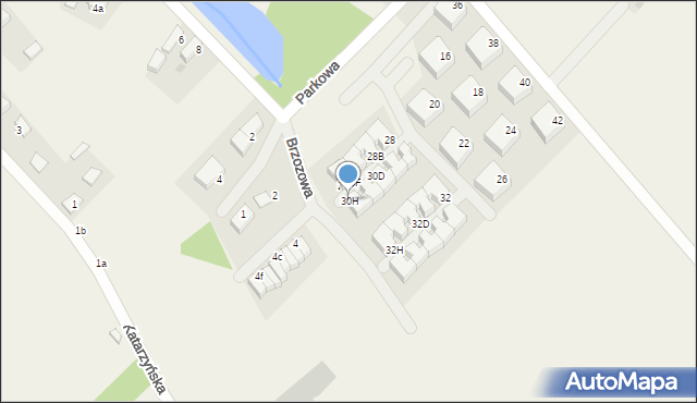 Radwanice, Dębowa, 30H, mapa Radwanice