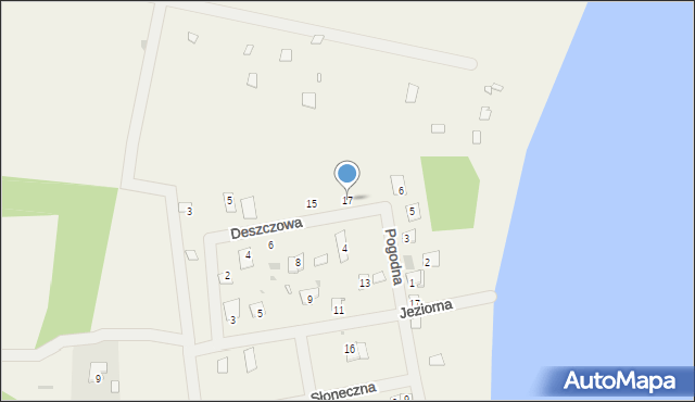 Rybczyzna, Deszczowa, 17, mapa Rybczyzna